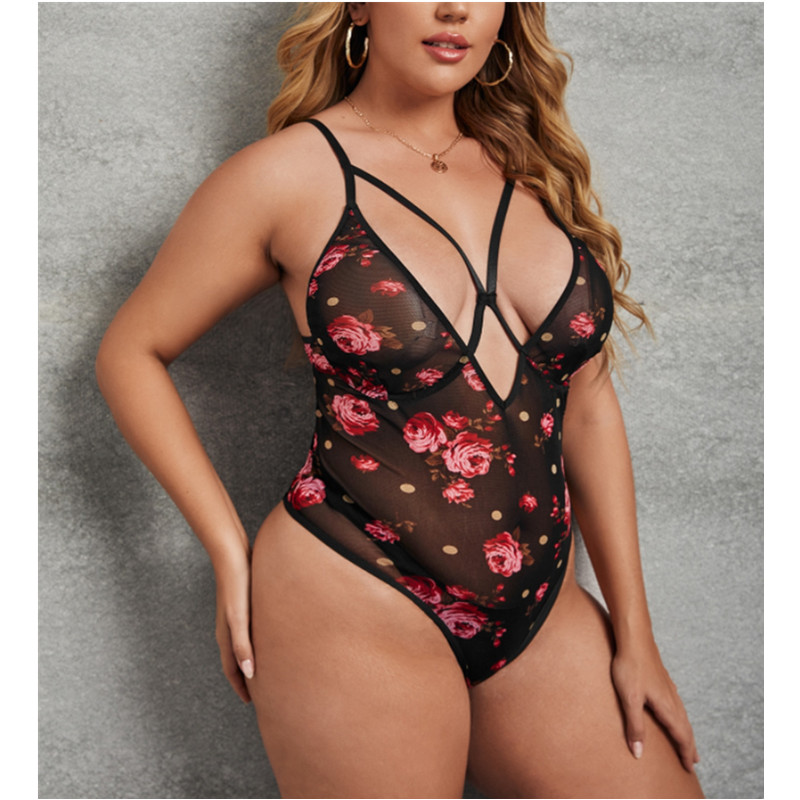 Lingerie sexy da un pezzo stampatonero, vendita all\'ingrosso di fabbrica